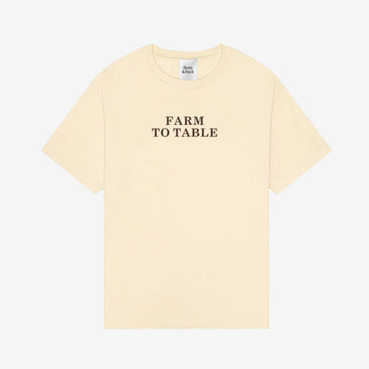 FARM TO TABLE - Unisex Heavyweight Tee (Natural)